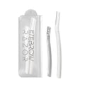 Eyebrow Razor Set of 3 - Short and Long Razors with Brow Scissors, White - view 4