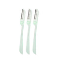 Eyebrow Razor Set of 3 - Three Razors, Light Green