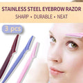 Eyebrow Razor Trimmer for Women with Safety Cover - Pack of 3 - view 2