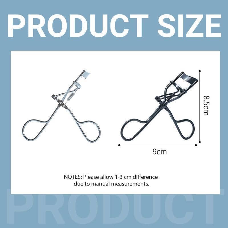 Eyelash Curler, Professional Handle Makeup Tool - Silver - view 4