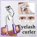 Eyelash Curler with Silicone Pad - Silver and Purple