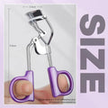 Eyelash Curler with Silicone Pad - Silver and Purple - view 3