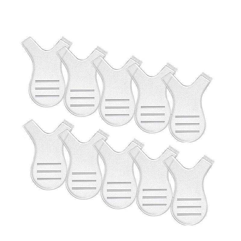 Eyelash Lift Perm Y-Comb Brushes, Pack of 10 - Clear