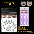 Eyeliner and Eyeshadow Stencil Set Fox Template Non-Woven - Model B, Pack of 4 - view 2