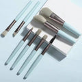 Eyeshadow Brush Set with Storage Bag, 8 Brushes - Blue - view 4