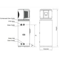 Rinnai Enviroflo 180L vitreous enamel heat pump hot water system - Wi-Fi timer, four modes - EHPT180VM
