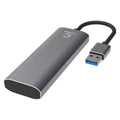 Comsol USB-A to 4 Port USB 3.0 Hub - 5Gbps Data Transfer - Aluminium Casing - SuperSaverAU - view 2