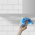 Haier 90cm canopy rangehood - stainless steel, 3 fan speeds, push-button control, LED lighting - HC90BLX1