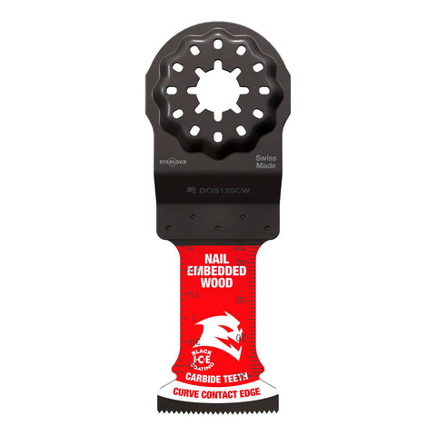 Diablo 32mm Starlock AMPED Demo Demon Carbide Oscillating Blade Nail-Embedded Wood 3 Pack