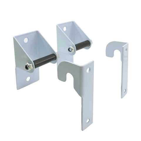 Carinya Universal Clothes Dryer Wall Mount Kit 2 Wall Brackets White Steel