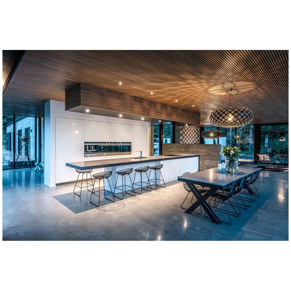 Schweigen 120cm Ceiling Cassette Rangehood - Stainless Steel, 3000m³/h, Twin Motors, Remote - UM4220-12SP2PAK