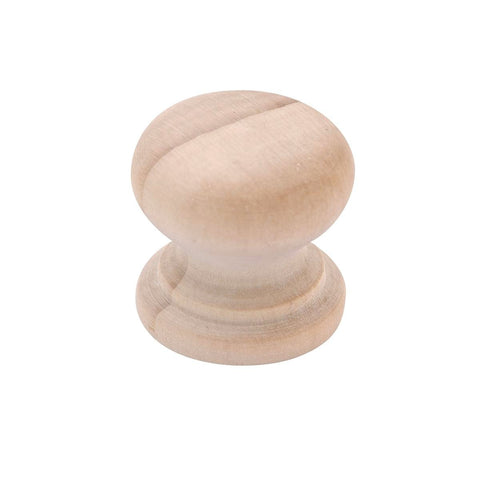 Prestige 26mm Pine Mushroom Knob - 26mm Raw - Easy To Install - Traditional Design - SuperSaverAU - view 1