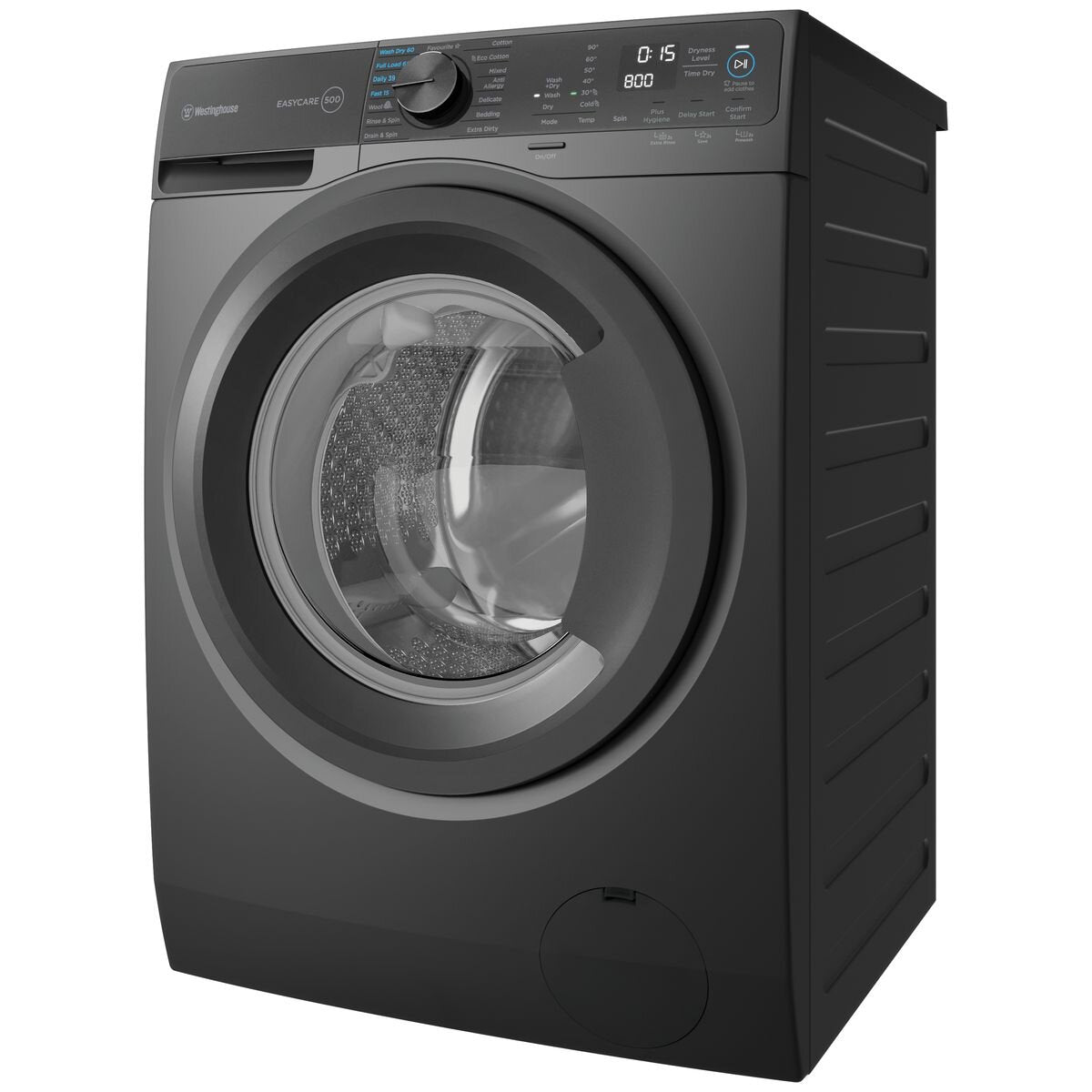 Westinghouse EasyCare 500 9kg/5kg Washer Dryer Combo - Metallic Grey, PreMix, Plus Hygiene - WWW9024M5SAS