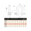 Gorilla 13mm Bow Shackle - 2T Grade S - Alloy - Industrial Lifting - SuperSaverAU - view 2