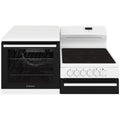 Westinghouse 110cm Elevated Electric Stove - 80L Fan Forced, Separate Grill, Left Hand Oven - WDE143WCB-L