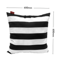 Mojo 60cm Large Striped Polyester Cushion Cover Multi Colour