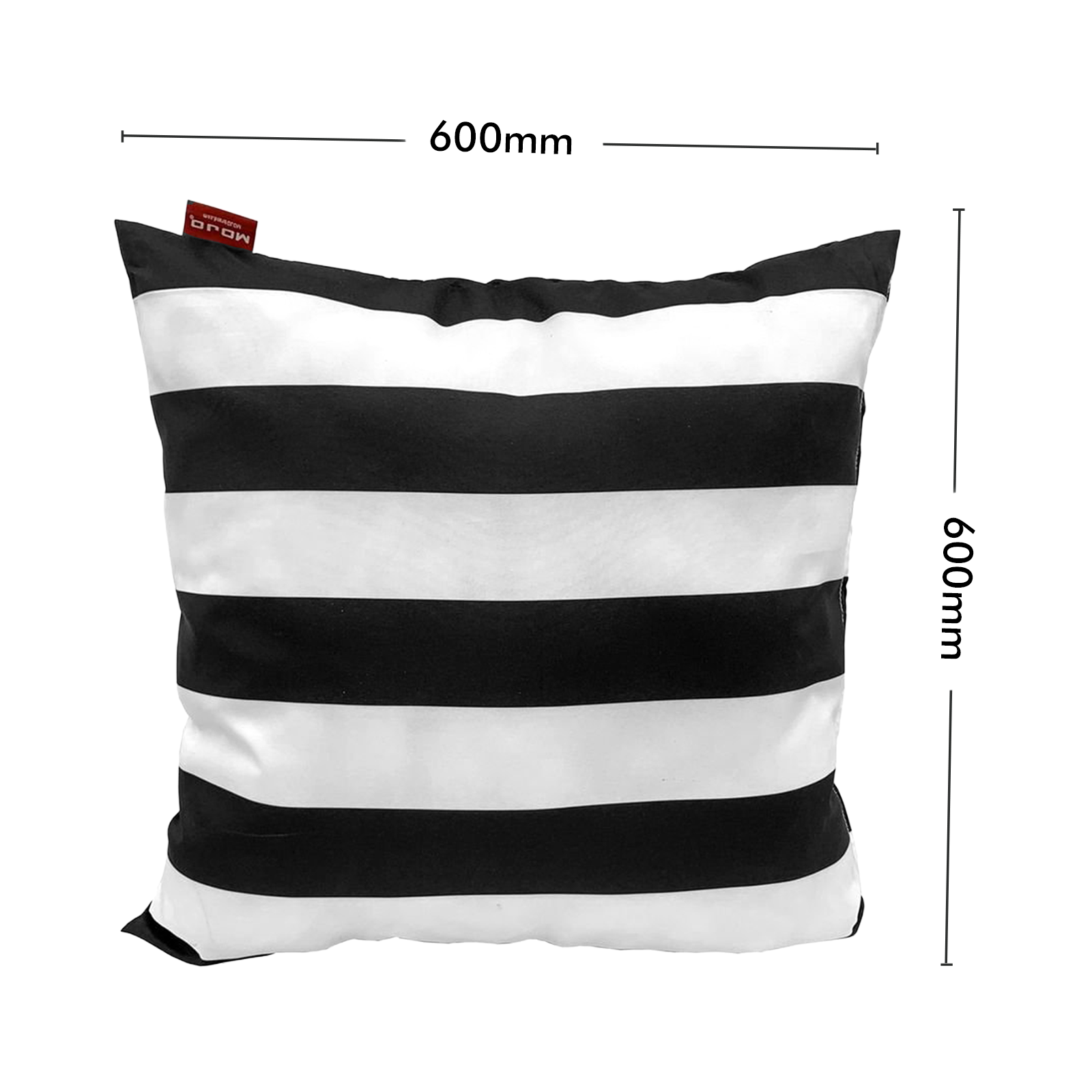 Mojo 60cm Large Striped Polyester Cushion Cover Multi Colour