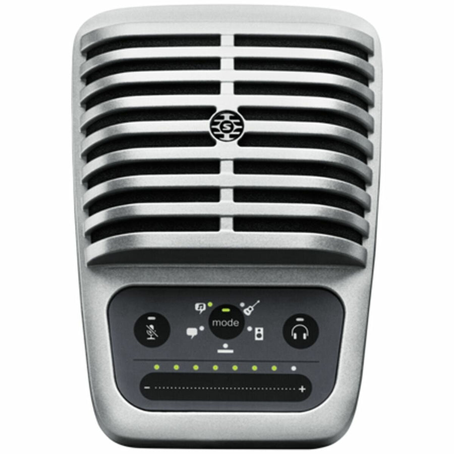 Shure MV51 Digital Condenser Microphone - All-Metal Build, Front Touch Panel, Silver - SHR-MV51-DIG