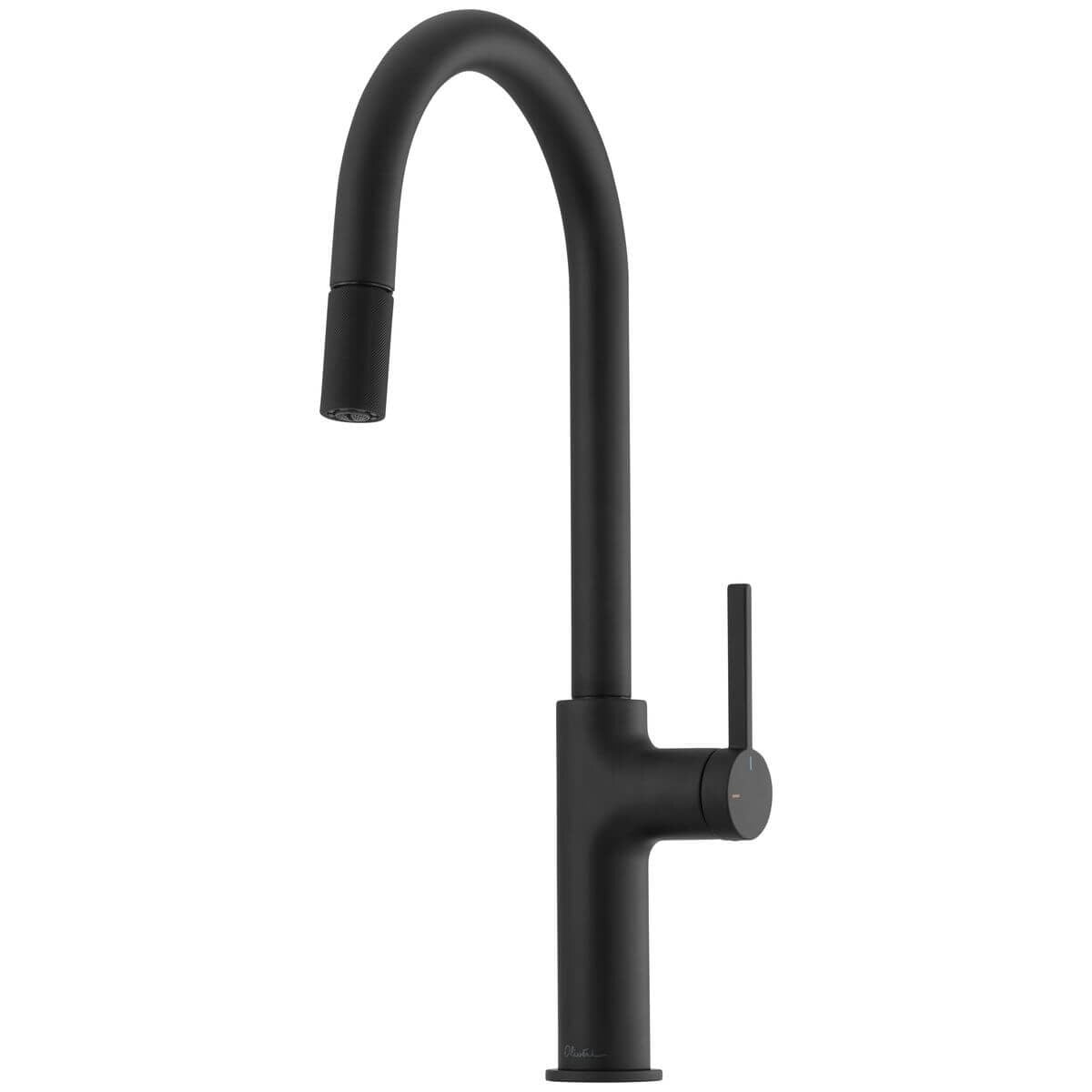 Oliveri Vilo Pull Out Gooseneck Mixer Tap 6L/min - Matte Black, 5-Star WELS - VT2400-MB
