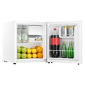 Hisense 45L bar fridge - white steel door, bottle storage, 4 star energy rating, reversible door - HRBF46