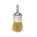Craftright 5 Piece Wire Brush Set, Brass & Steel, Cup & Wheel Brushes