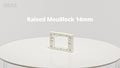 DETA Shallow Mounting Block White Polycarbonate 14mm 6066B