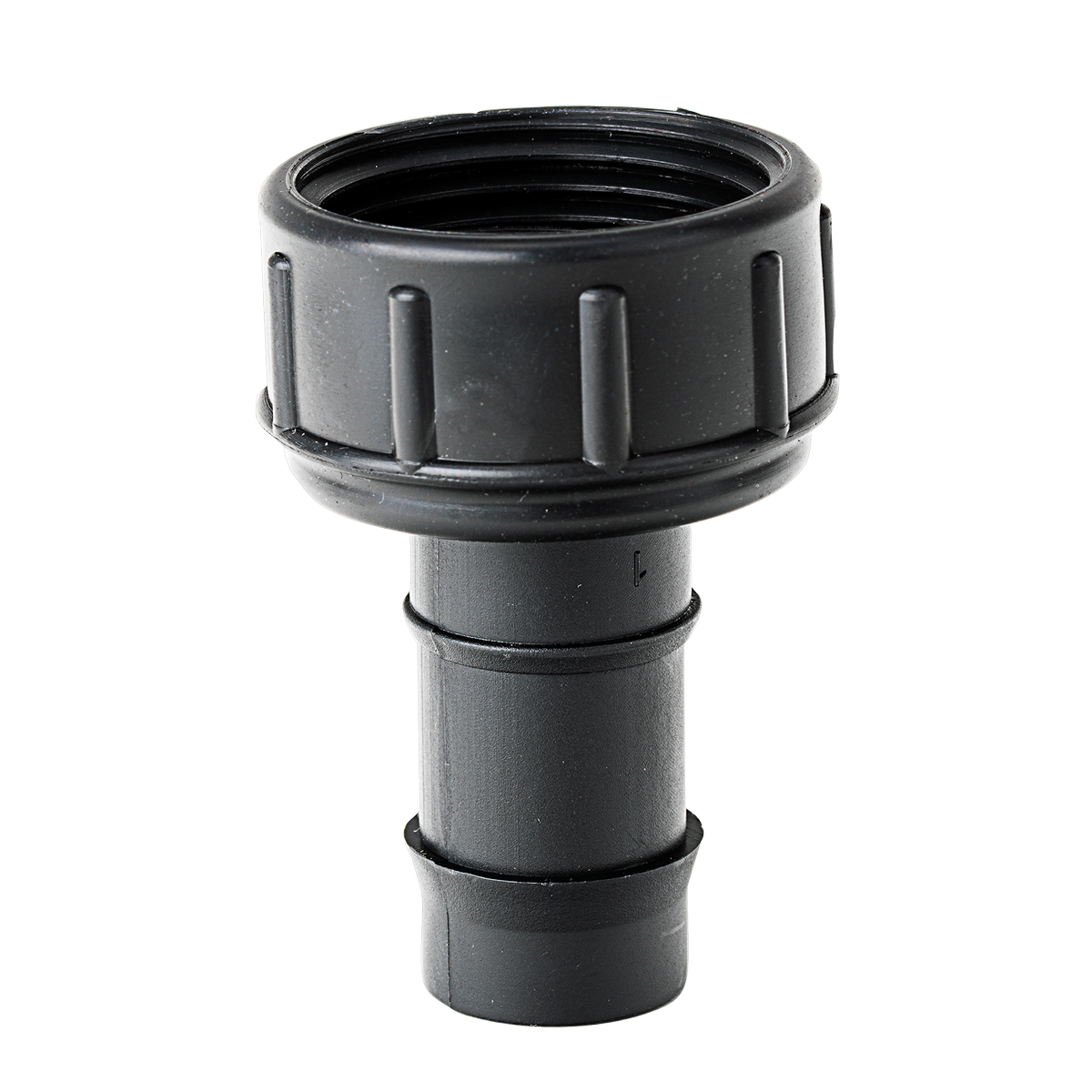 K Rain 25mm Tap Adaptor with 19mm Barb - Black - 90mm x 40mm x 120mm - SuperSaverAU - view 1