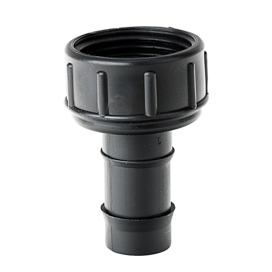 K Rain 25mm Tap Adaptor with 19mm Barb - Black - 90mm x 40mm x 120mm - SuperSaverAU - view 1