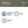 Dulux 300g Grey Concrete Effects Spray Paint, Textured Concrete Finish for Furniture & Decor