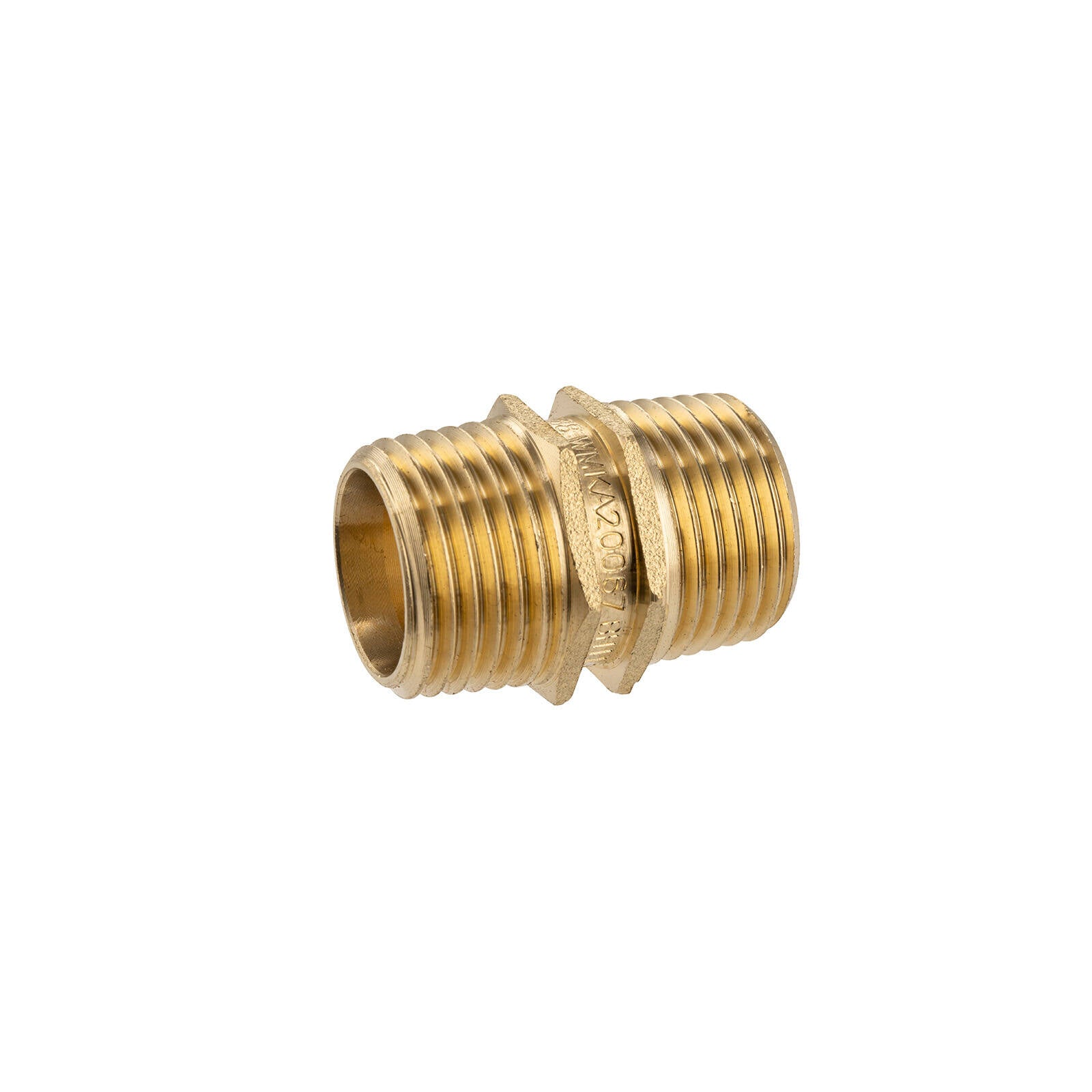 Brasshards 15mm Lead Free Brass Threaded Hexagon Nipple