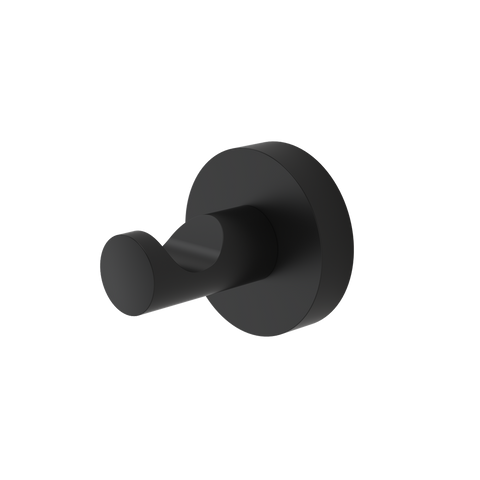 Caroma Matte Black Cosmo Robe Hook - 45mm x 45mm x 45mm - Black - SuperSaverAU - view 1