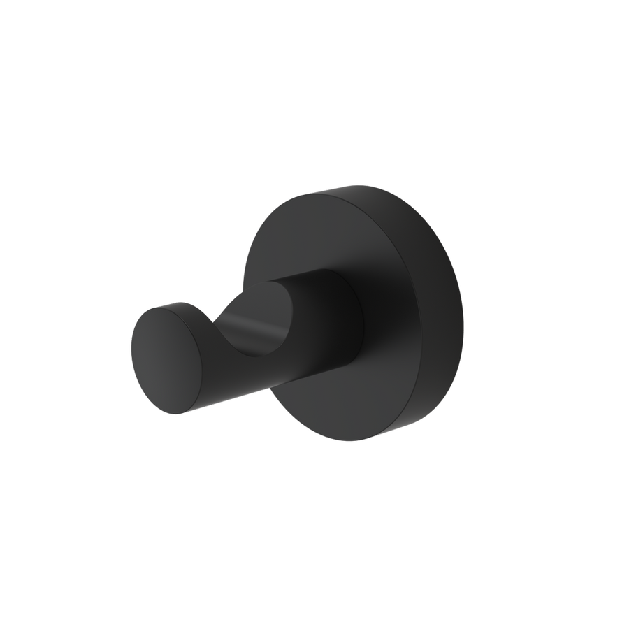 Caroma Matte Black Cosmo Robe Hook - 45mm x 45mm x 45mm - Black - SuperSaverAU - view 1