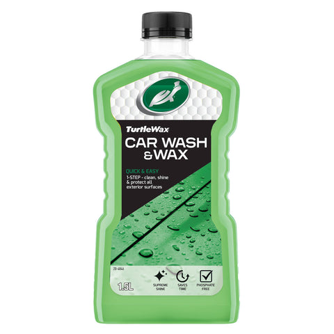 Turtle Wax Car Wash & Wax 1.5L Concentrated Wash Shampoo