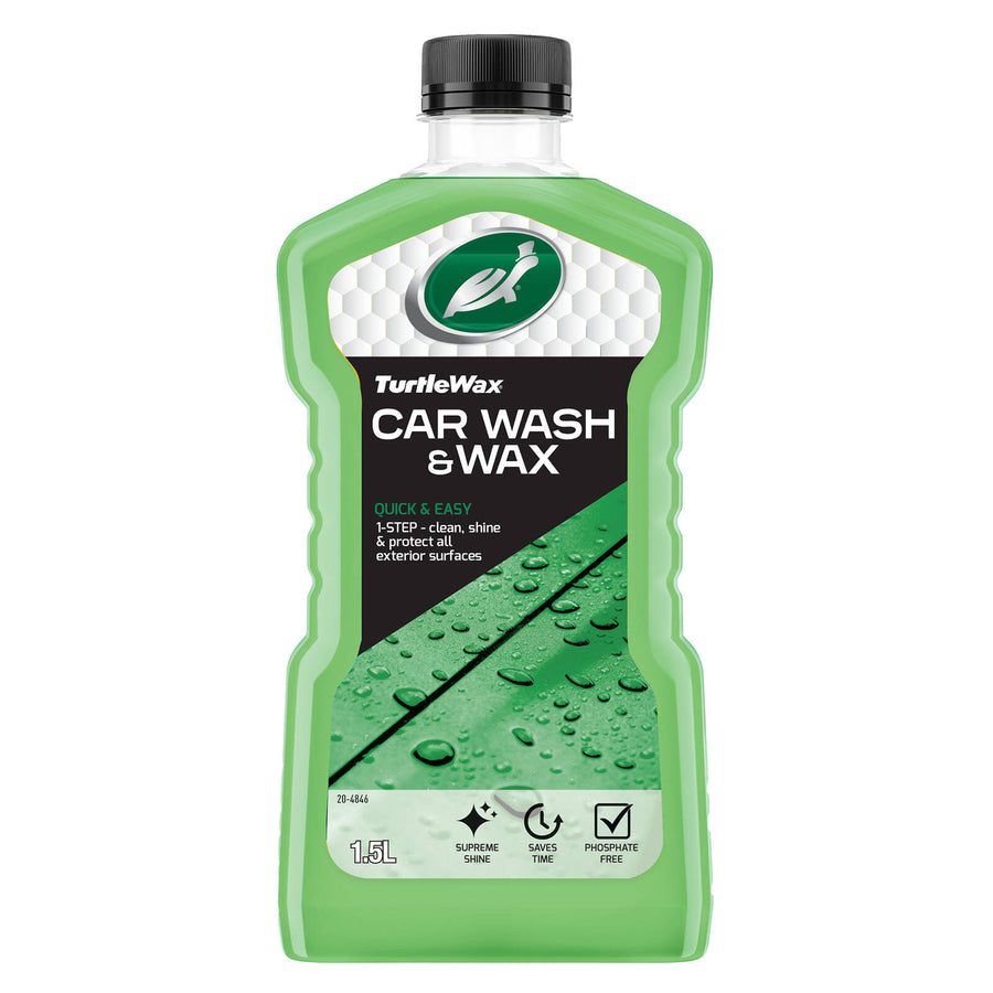 Turtle Wax Car Wash & Wax 1.5L Concentrated Wash Shampoo