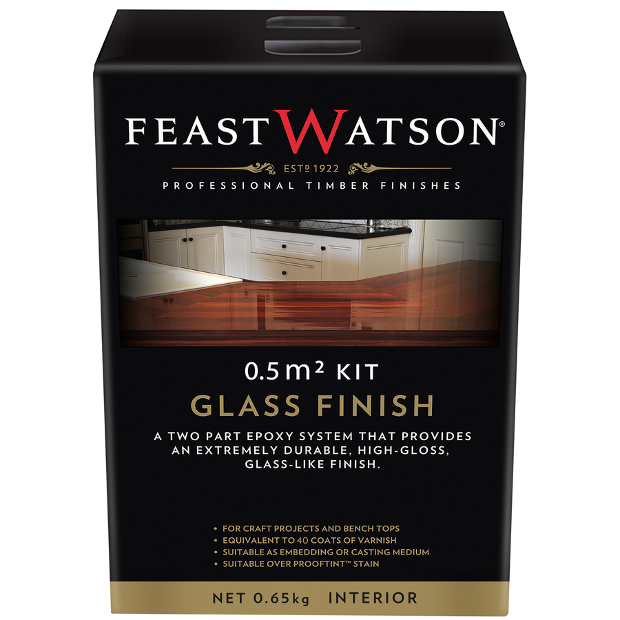 Feast Watson 0.5m2 Glass Finish Epoxy Resin Clear Gloss Interior
