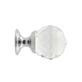 Prestige Glass Knob - 25mm - Chrome Plated - Contemporary Design - SuperSaverAU - view 2