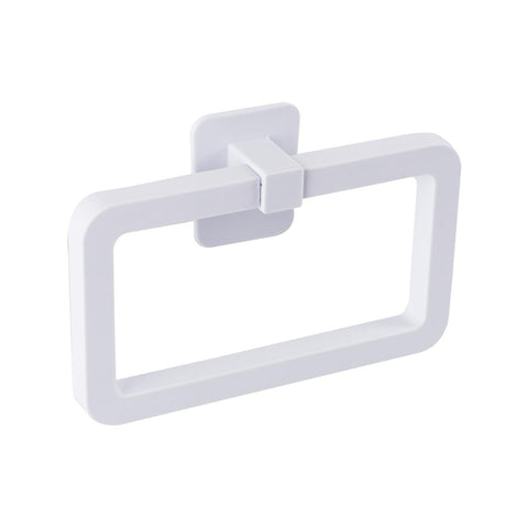 Naleon White Self Adhesive Towel Ring - 170mm x 120mm - Durable ABS Plastic - SuperSaverAU - view 1