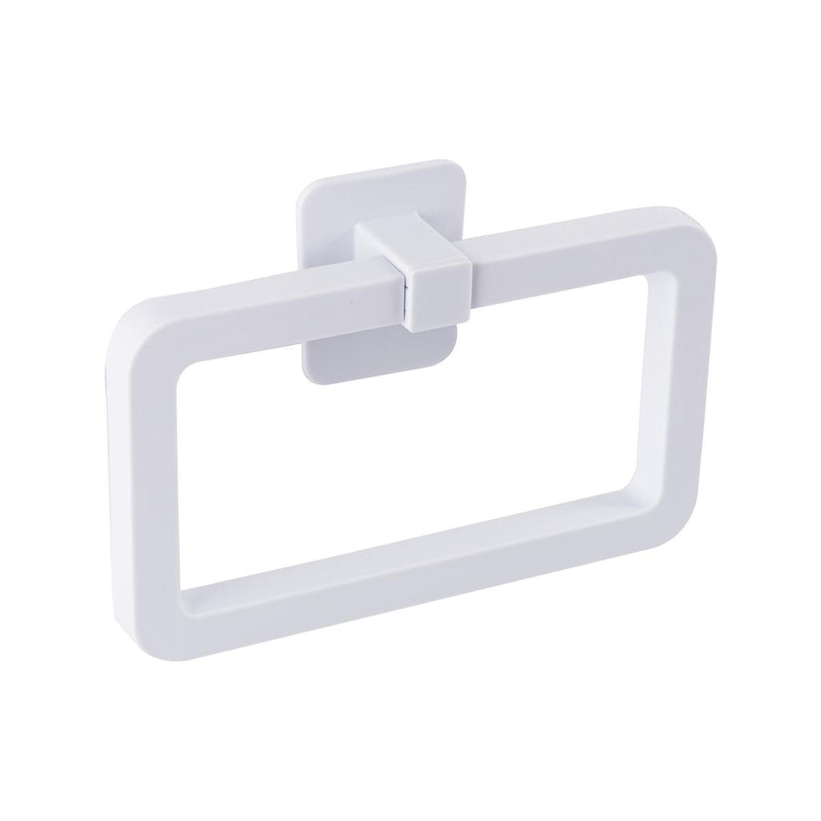 Naleon White Self Adhesive Towel Ring - 170mm x 120mm - Durable ABS Plastic - SuperSaverAU - view 1