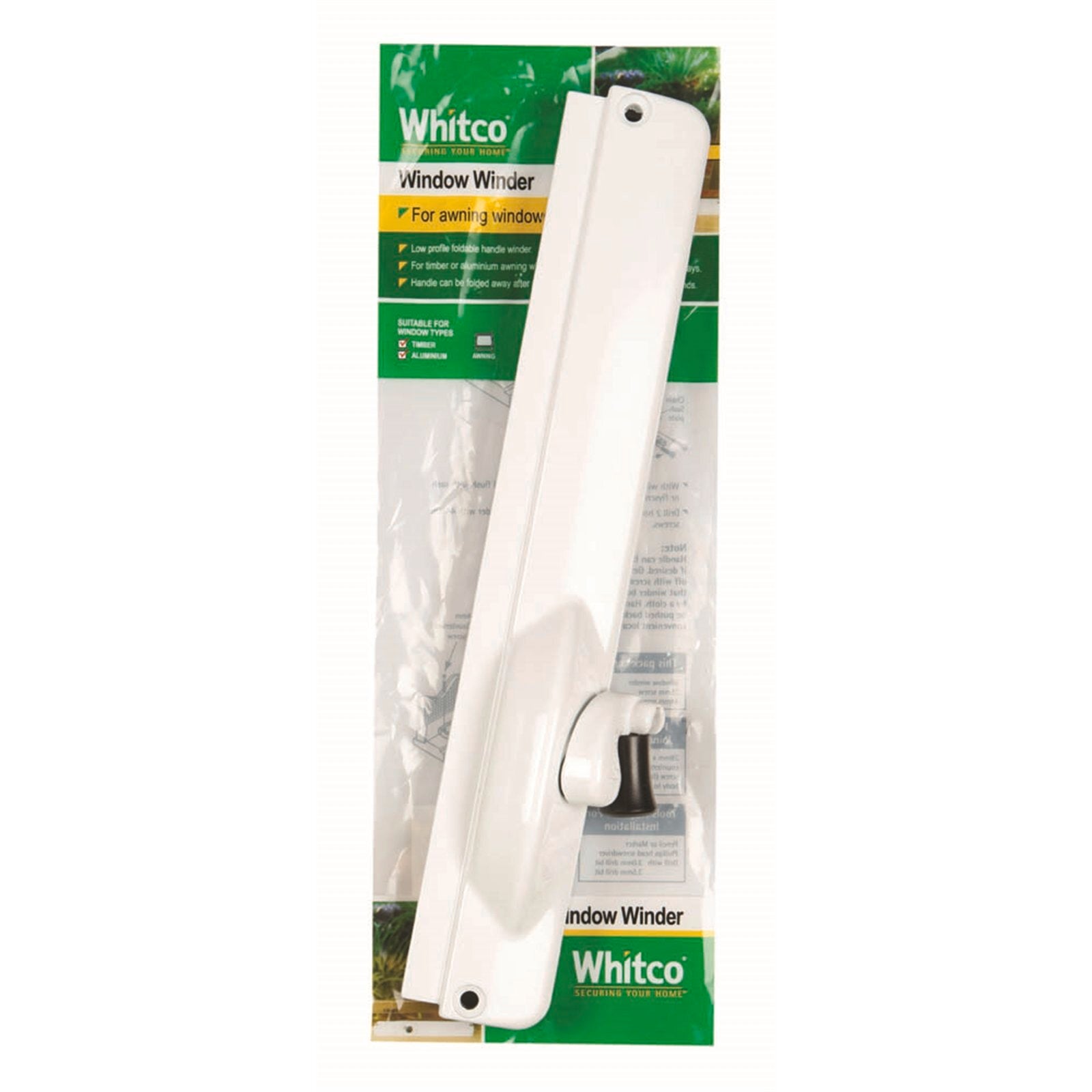 Whitco White Zinc Diecast Non Lockable Chainwinder