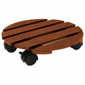 Jack Round Pot Trolley - 29cm Merbau - Wood-Poly Composite - Heavy Duty - SuperSaverAU - view 1
