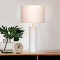 Verve Design Sierra 42cm Matte White Metal Lamp Base E27 40W AM24