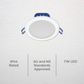Deta 7W Smart LED Downlight 70mm - RGB CCT - IP44 Water Resistant - SuperSaverAU - view 4