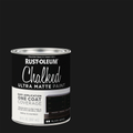 Rust Oleum Ultra Matte Chalked Paint 887ml - Black Abyss - Easy One-Coat Coverage - SuperSaverAU - view 2