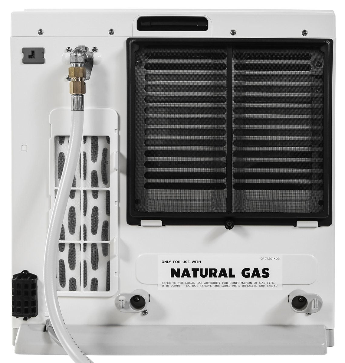 Rinnai Dynamo Natural Gas Heater - Heats up to 59sqm - Off White - Dual Timers - Remote Control - DY15N