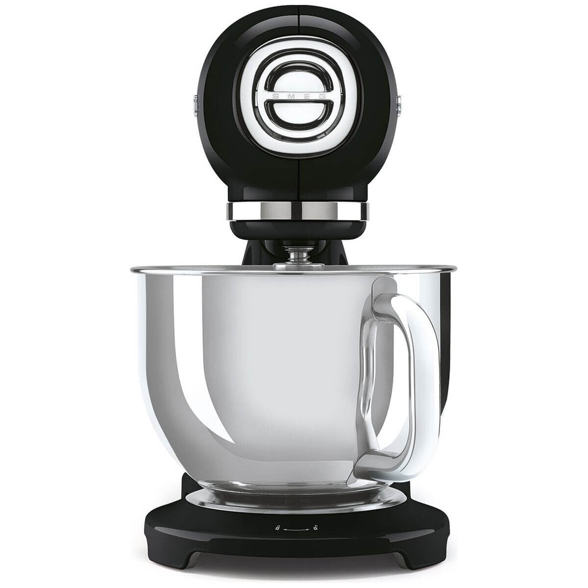 Smeg 50's Style Stand Mixer 4.8L - 1000W, Black, Planetary Mixing, 10 Speeds - SMF05BLAU