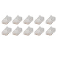 Antsig RJ45 Connectors for CAT5 Cable - 10 Pack, Gold Plated Polycarbonate