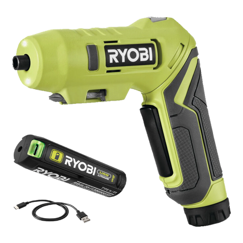 Ryobi USB Lithium Twist Grip Screwdriver 2Ah Kit - 152mm x 44mm x 164mm - LED Light - Adjustable Handle - SuperSaverAU - view 1