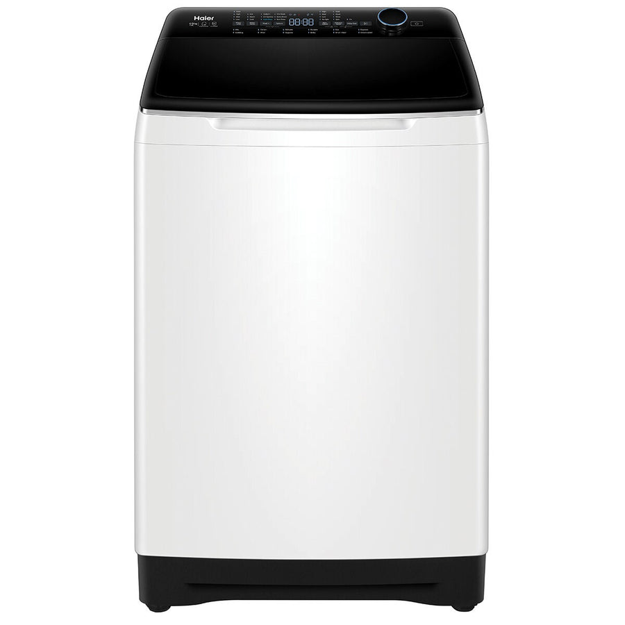 Haier 12kg Top Load Washing Machine - UV Sanitise, Smart Dosing, Direct Drive Motor - HWT12AD1