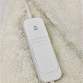 HoMedics Heated Throw Blanket 130x180cm - Fast Six-Minute Heat-Up, Soft-Touch Fabric, Cream - HTB-1000CE-AU