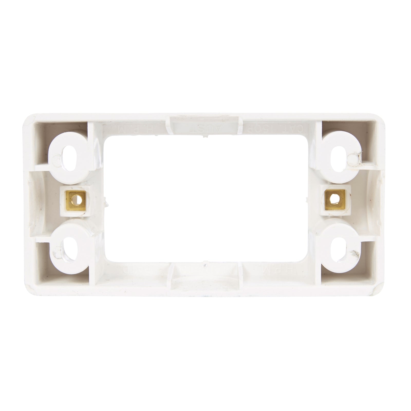 HPM Intermediate Architrave Mounting Block, 52mm 24mm Deep White Plastic CD150WE